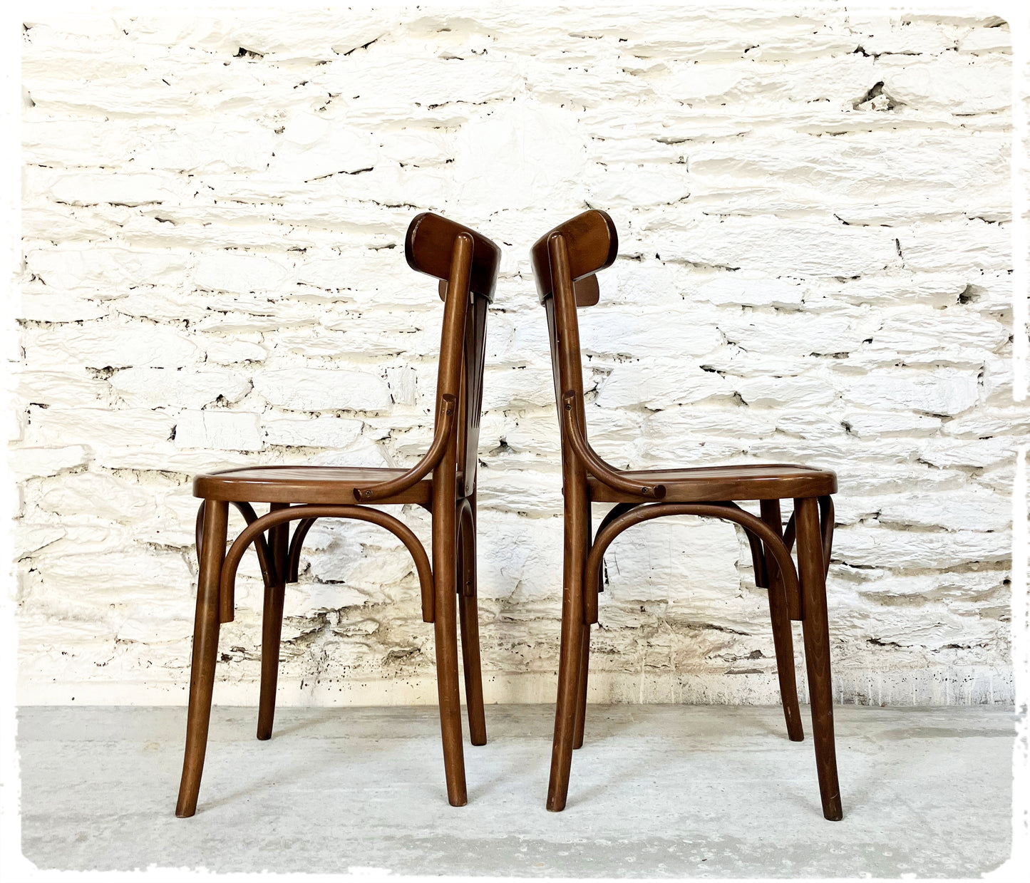 Paire de Chaises Bistrot Vintage Style Thonet