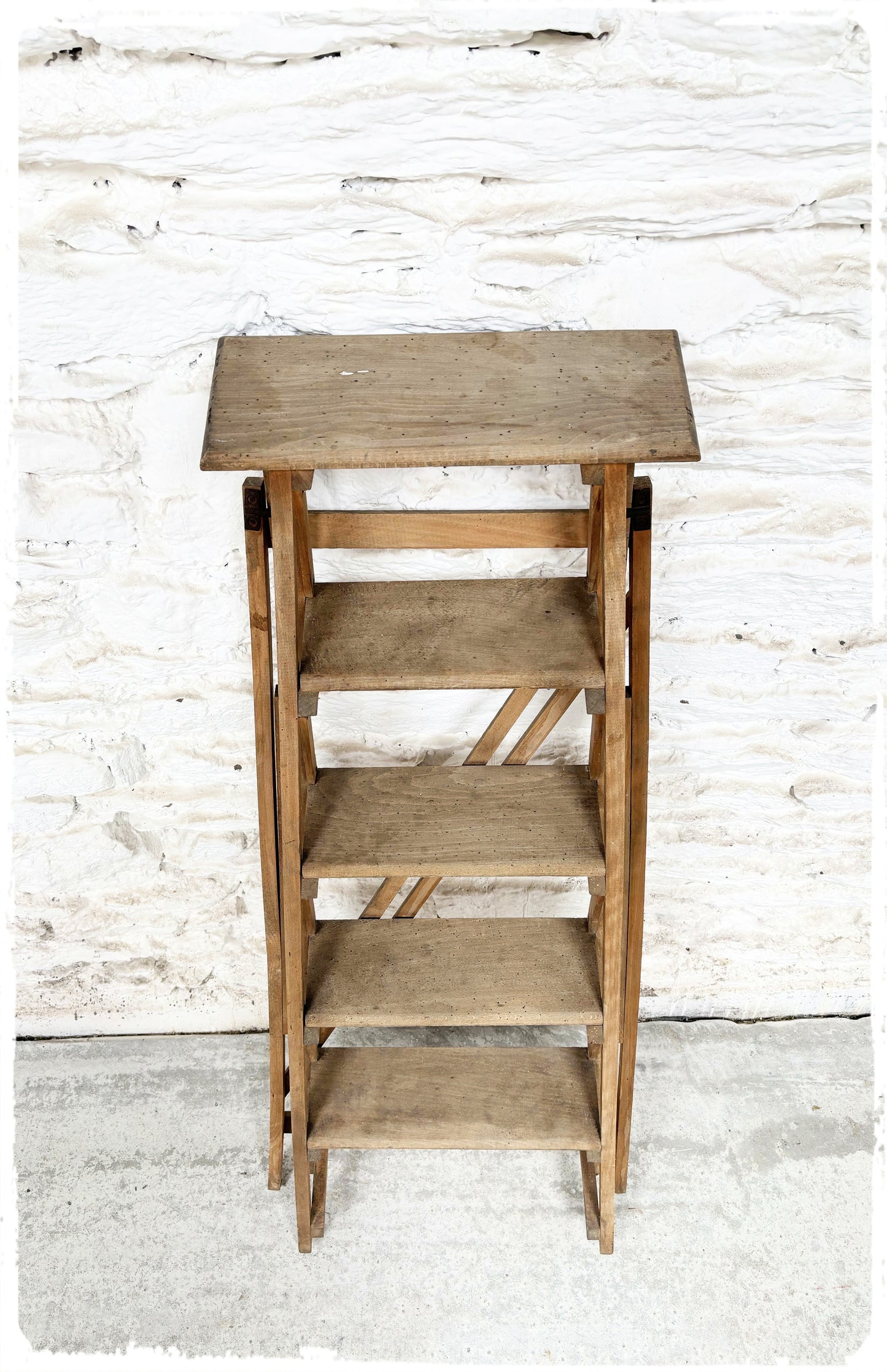 Escabeau Echelle de Peintre Vintage en Bois