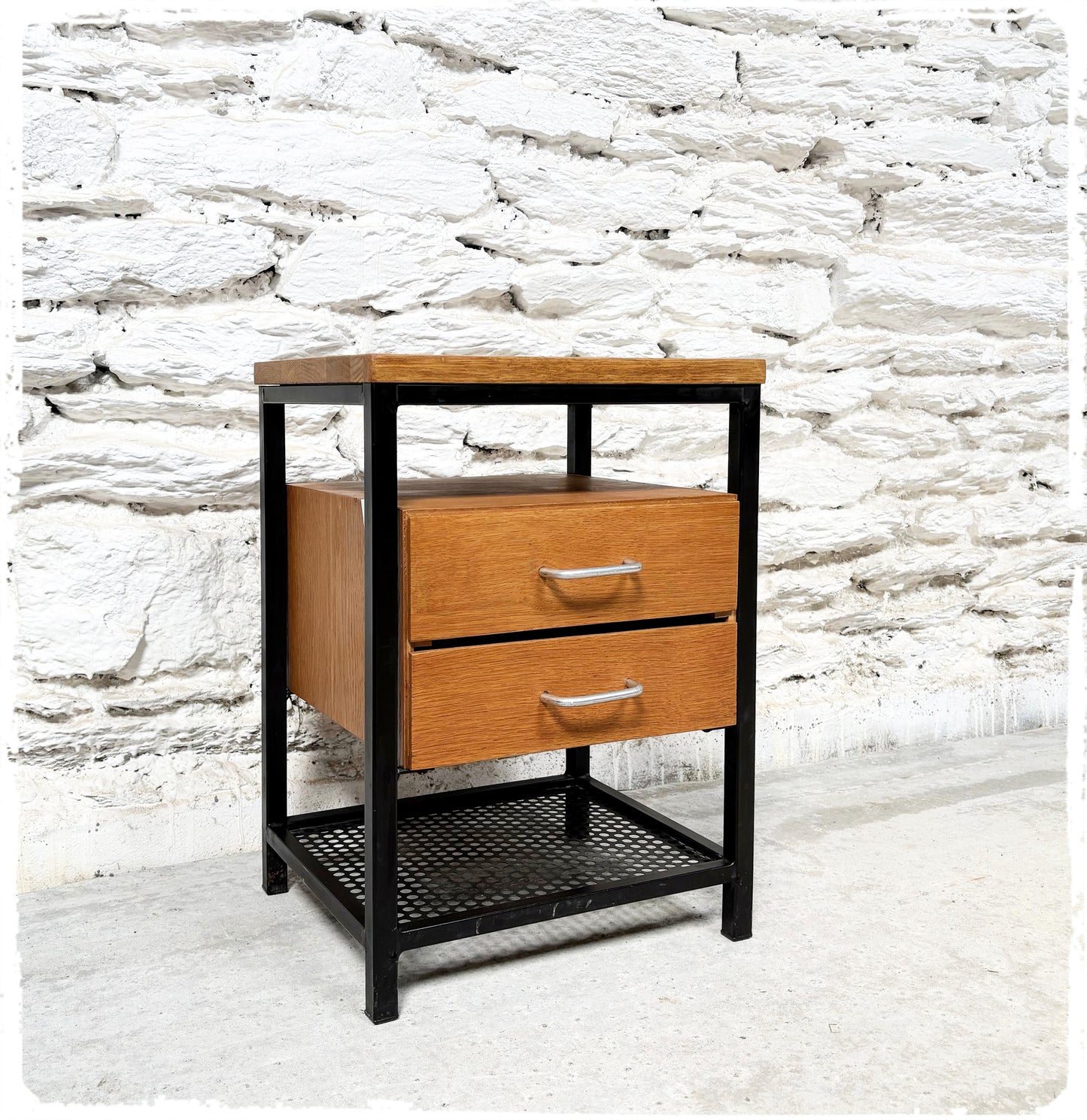 Meuble d'Appoint Table de Chevet Vintage Moderniste