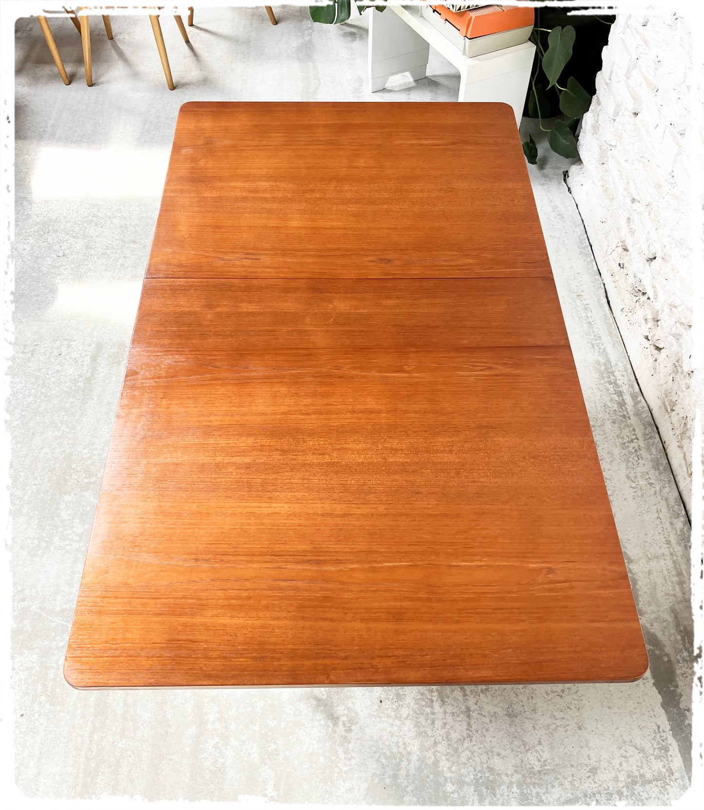 Table Pliante à Rabats Vintage Scandinave en Teck