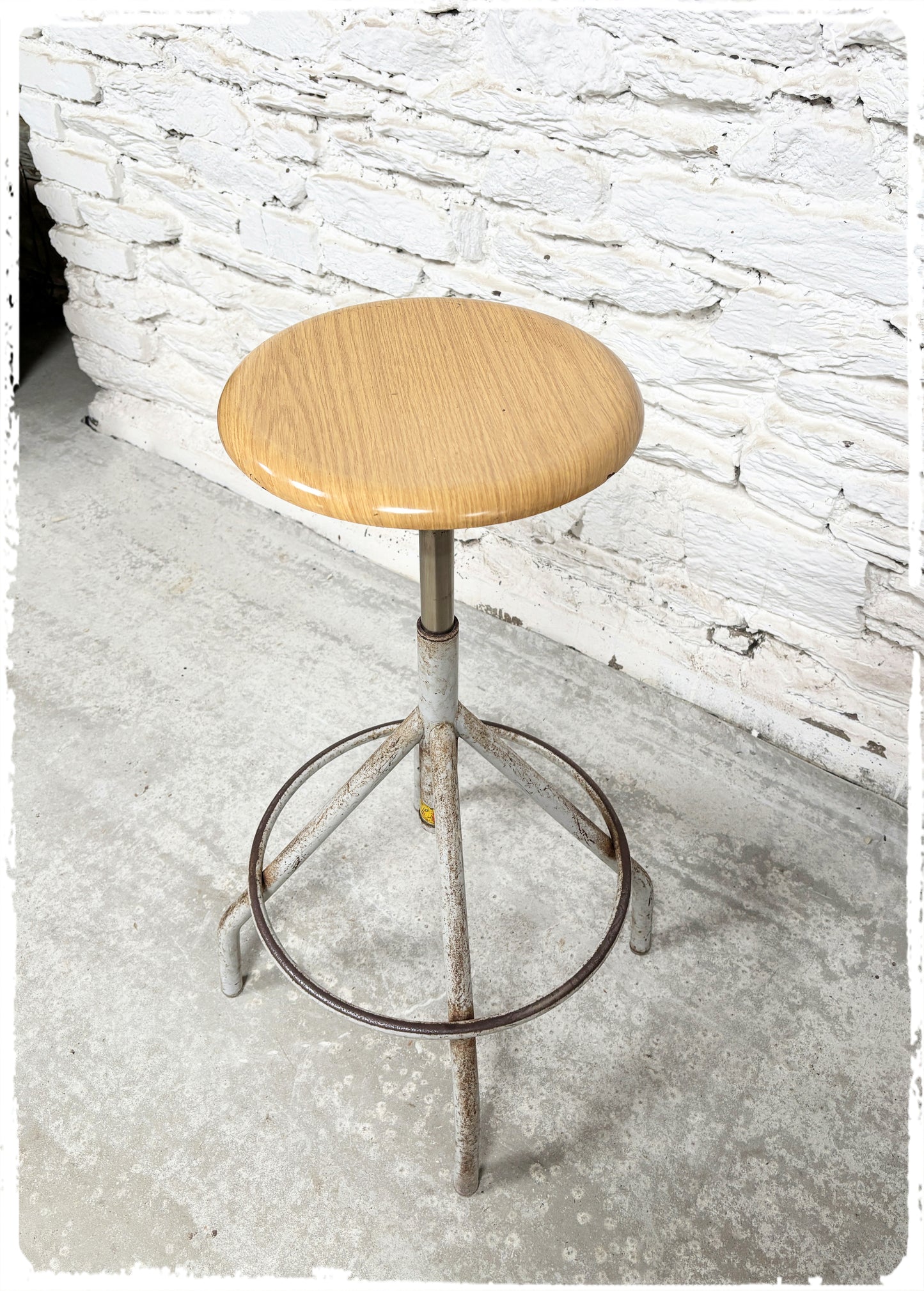 Tabouret Haut d'Atelier Vintage BAO