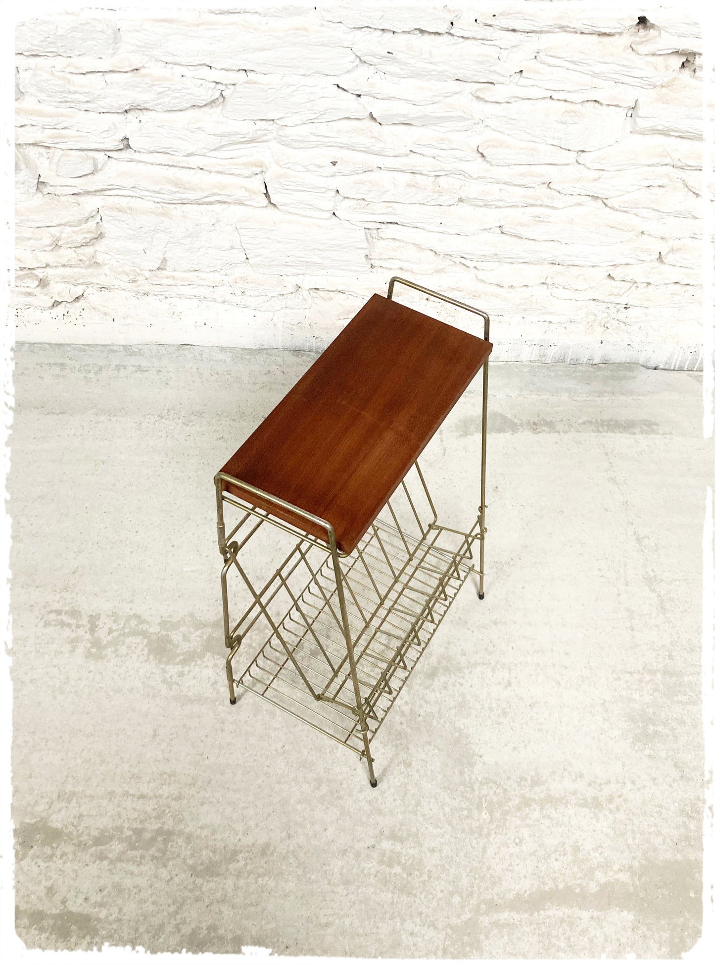 Meuble d'Appoint Bout de Canapé Vintage Filaire