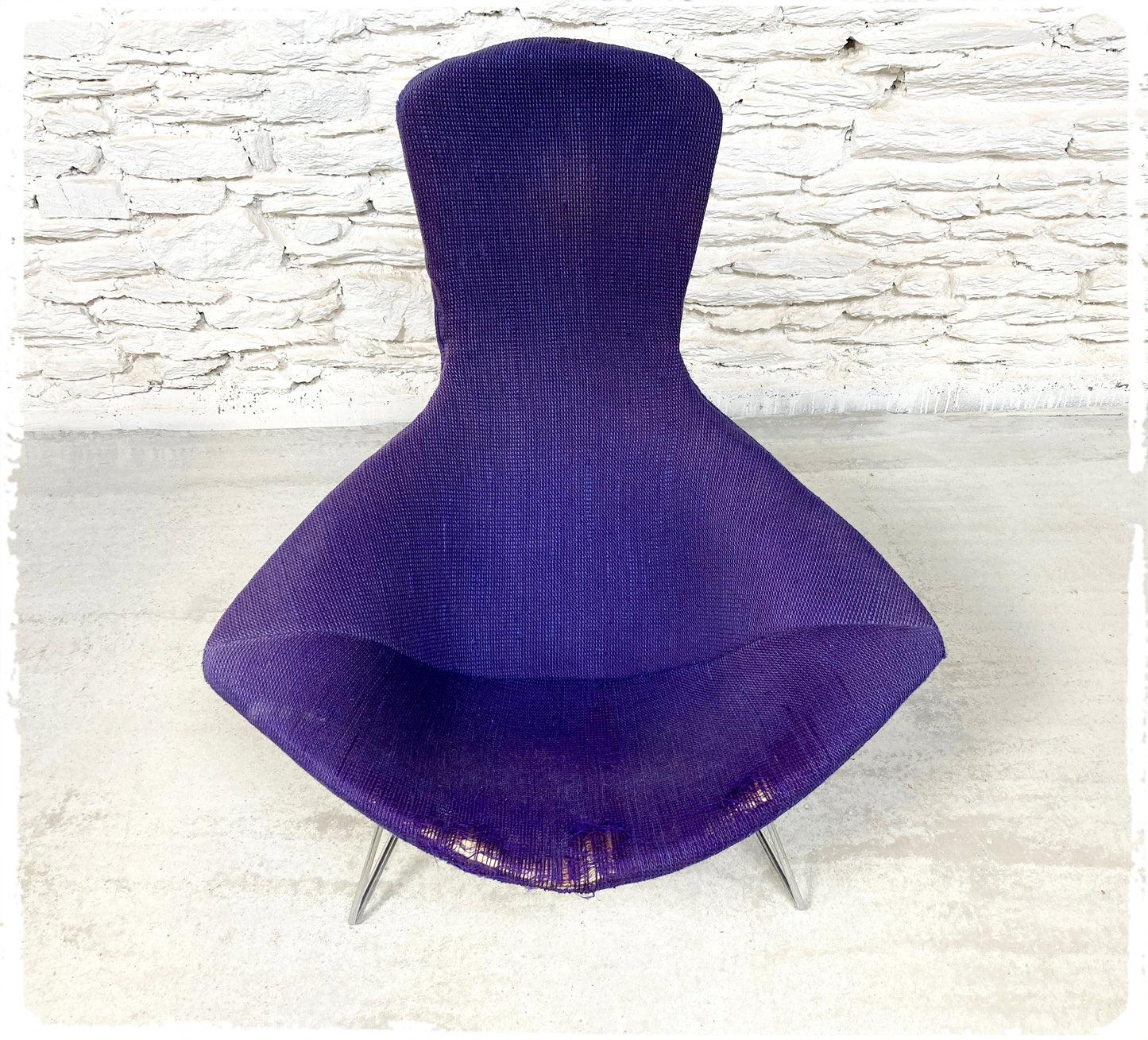 Fauteuil Vintage Bird Harry Bertoia Pour Knoll