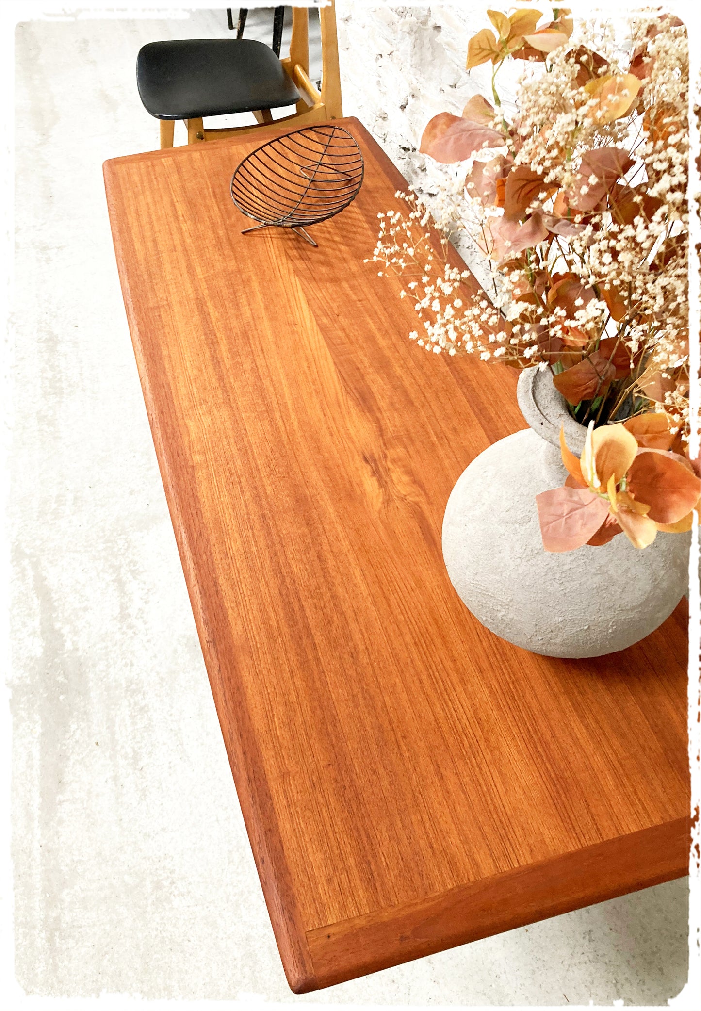 Grande Table Basse Vintage Scandinave en Teck Grete Jalk Glostrup Mobelfabrik