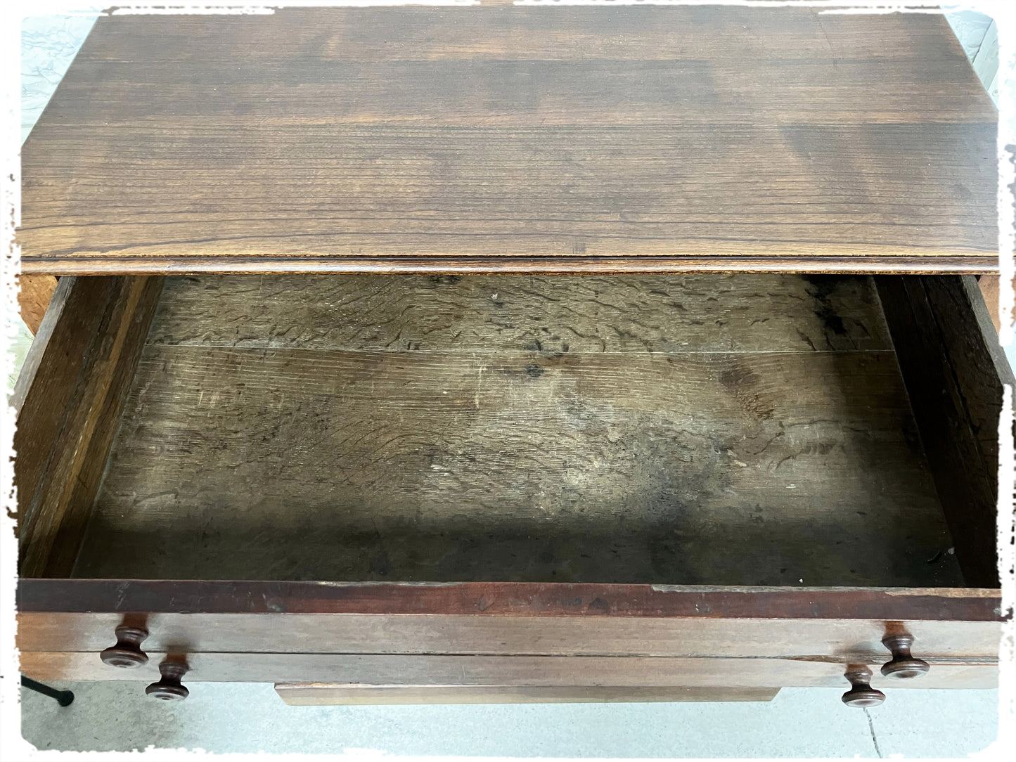 Ancienne Grande Commode de Métier Style Médailler Vintage en Bois Massif