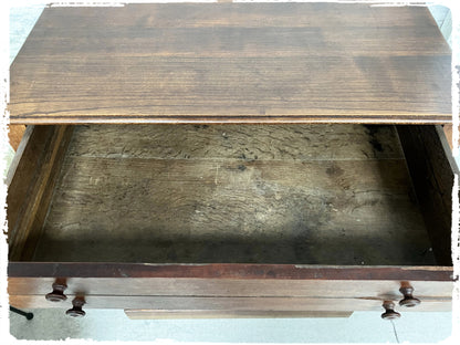 Ancienne Grande Commode de Métier Style Médailler Vintage en Bois Massif