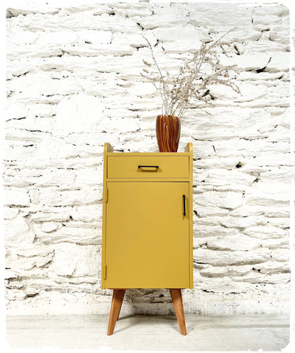 Meuble d'Appoint Rangement Vintage Pieds Compas Revisité