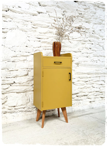 Meuble d'Appoint Rangement Vintage Pieds Compas Revisité