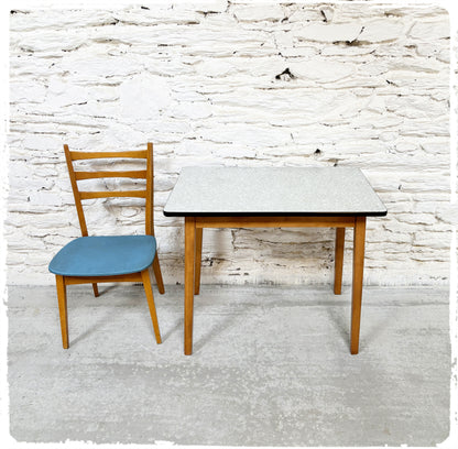 Petite Table Vintage Formica Gris Marbré