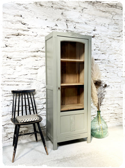 Bonnetière Vitrine Vaisselier Vintage Années 50 Revisitée