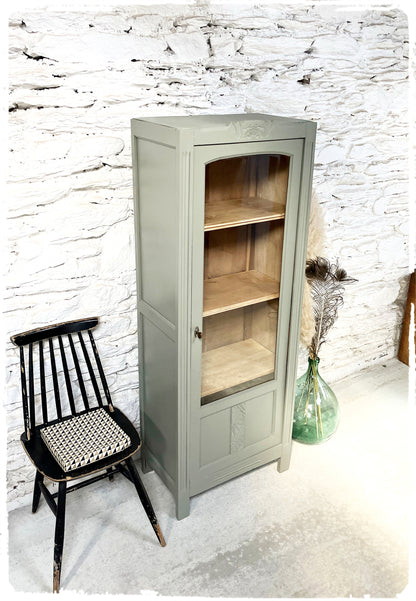 Bonnetière Vitrine Vaisselier Vintage Années 50 Revisitée