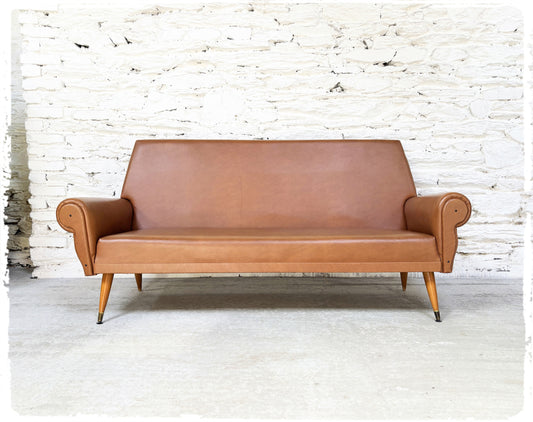 Banquette Canapé 3 Places Vintage Pieds Compas