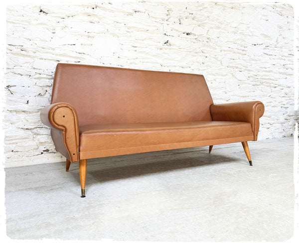 Banquette Canapé 3 Places Vintage Pieds Compas