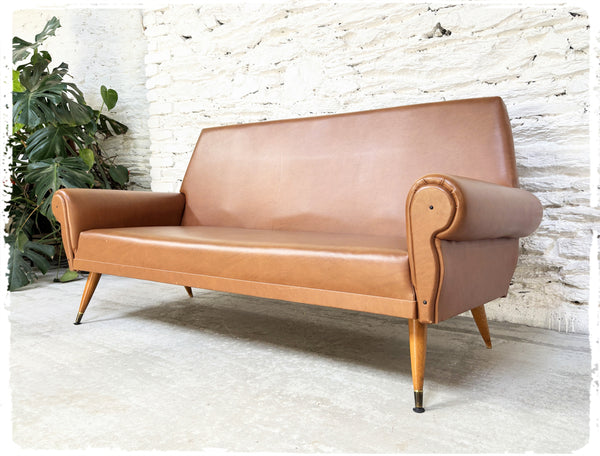 Banquette Canapé 3 Places Vintage Pieds Compas