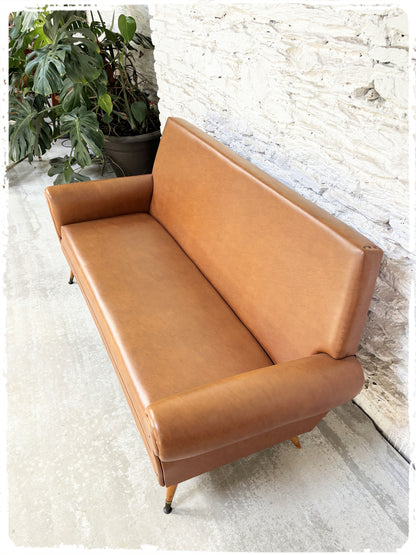 Banquette Canapé 3 Places Vintage Pieds Compas