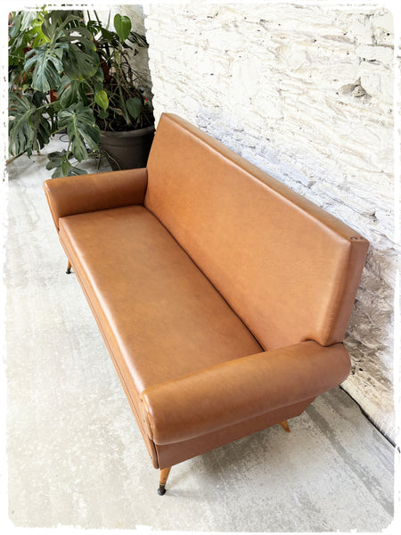 Banquette Canapé 3 Places Vintage Pieds Compas