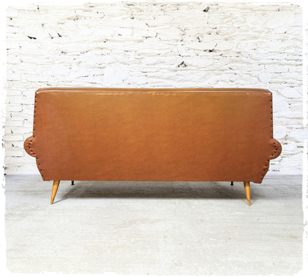 Banquette Canapé 3 Places Vintage Pieds Compas