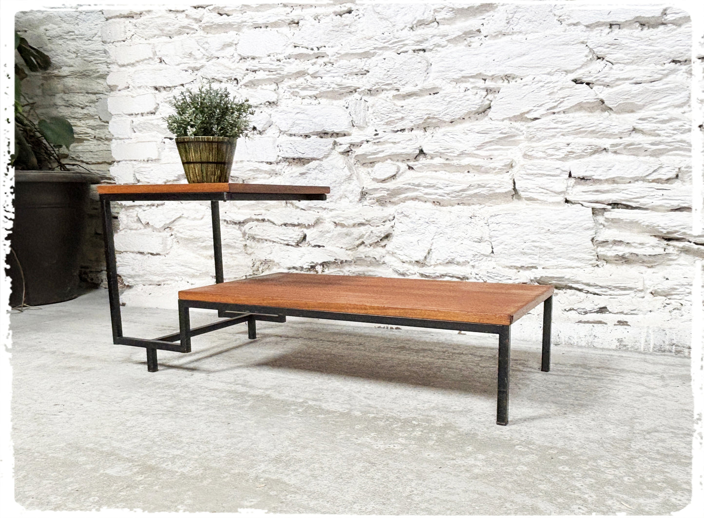 Bout de Canapé Table Basse Vintage Moderniste