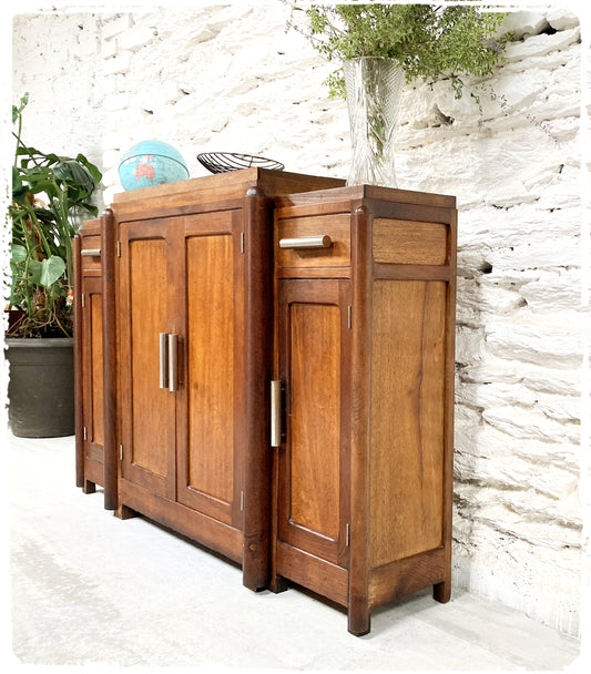 Buffet Meuble d'Entrée Vintage Art Déco Bois Massif