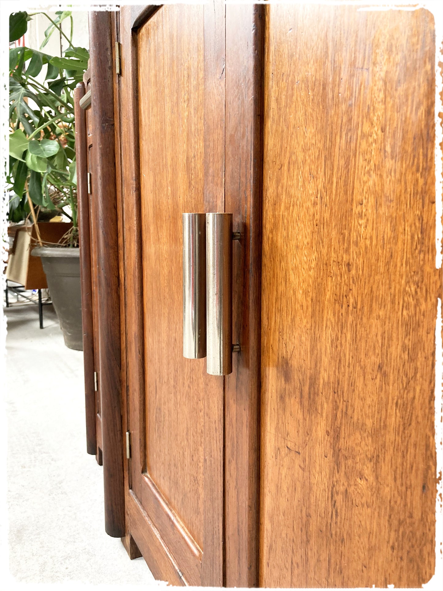 Buffet Meuble d'Entrée Vintage Art Déco Bois Massif