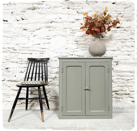 Petit Buffet Style Parisien Confiturier Vintage Gris Vert