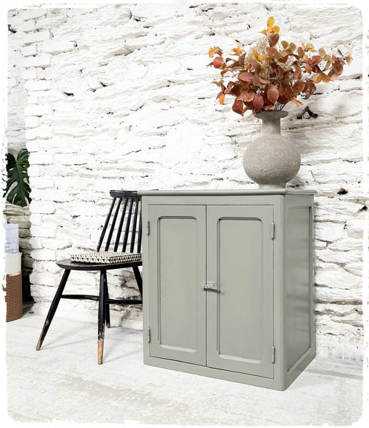 Petit Buffet Style Parisien Confiturier Vintage Gris Vert