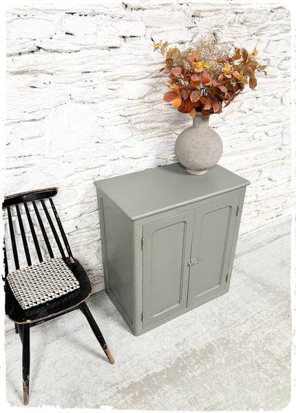 Petit Buffet Style Parisien Confiturier Vintage Gris Vert