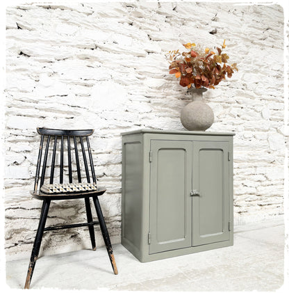 Petit Buffet Style Parisien Confiturier Vintage Gris Vert