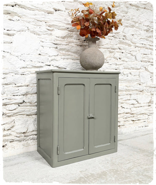 Petit Buffet Style Parisien Confiturier Vintage Gris Vert