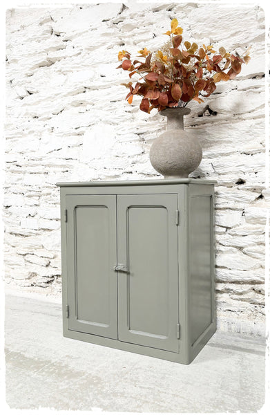 Petit Buffet Style Parisien Confiturier Vintage Gris Vert