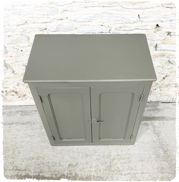 Petit Buffet Style Parisien Confiturier Vintage Gris Vert