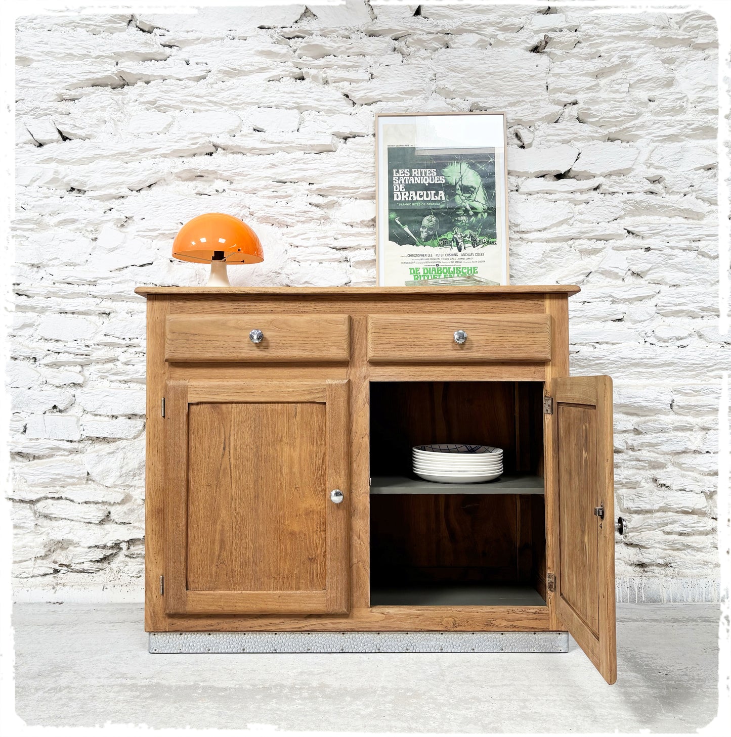 Buffet Vintage en Chêne Massif