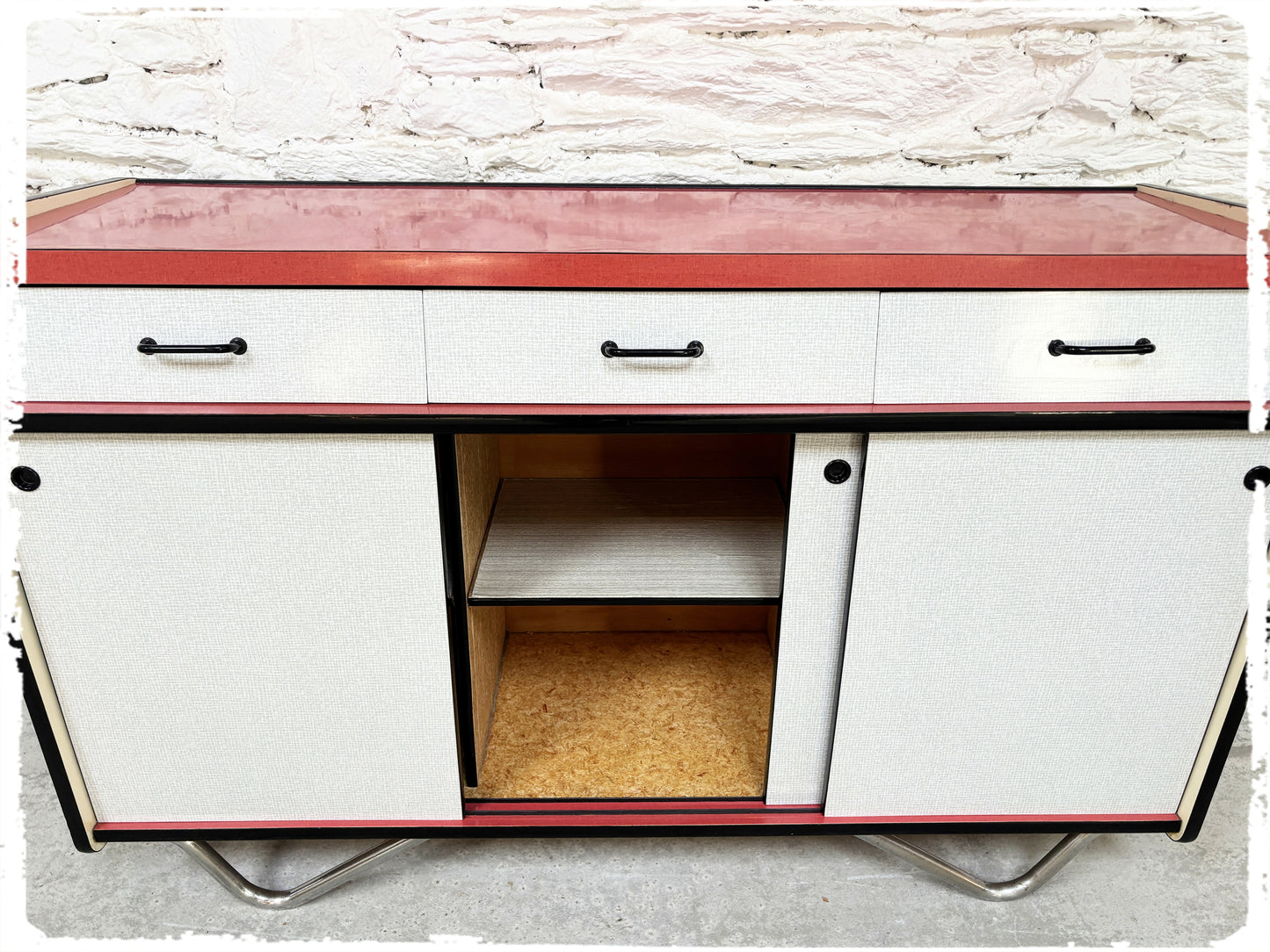 Buffet Vintage en Formica Pieds Métal