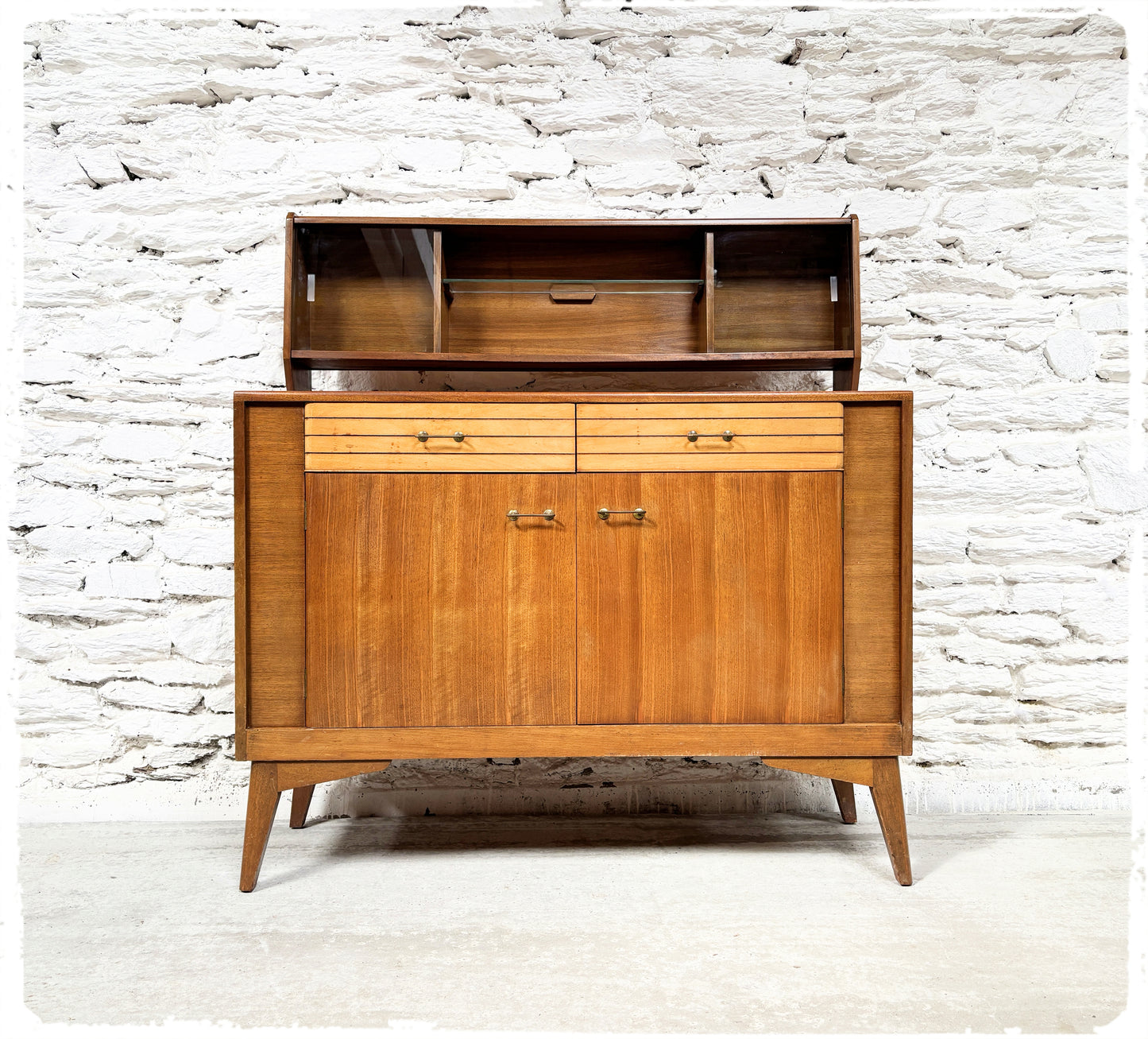 Buffet Vintage Midcentury Lebus Furniture Pieds Compas