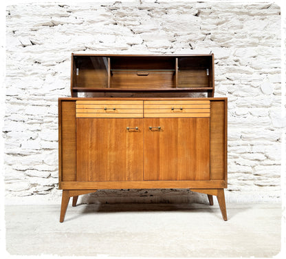Buffet Vintage Midcentury Lebus Furniture Pieds Compas