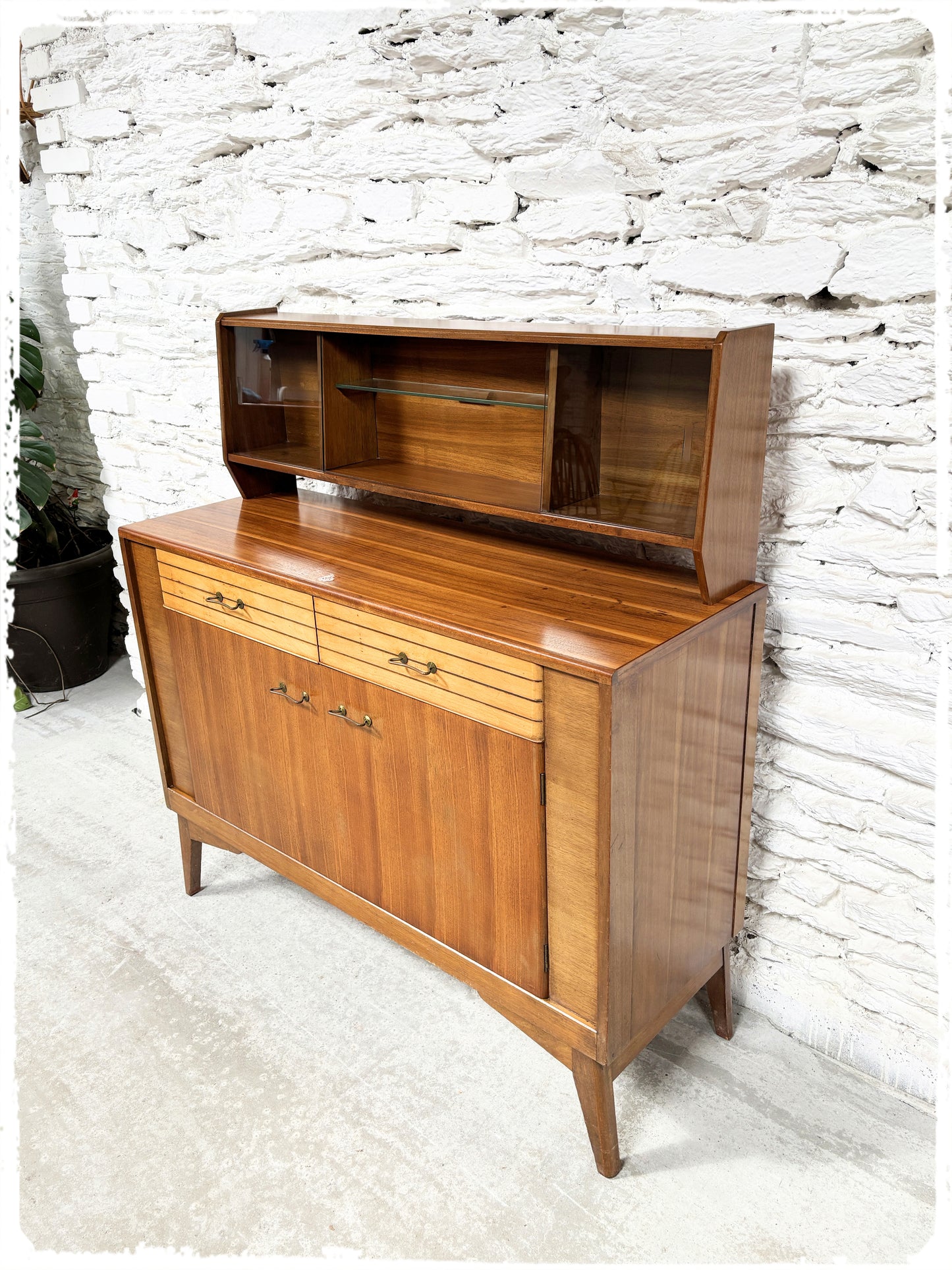Buffet Vintage Midcentury Lebus Furniture Pieds Compas