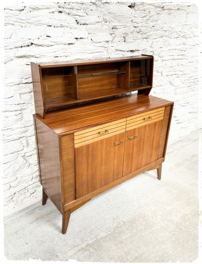 Buffet Vintage Midcentury Lebus Furniture Pieds Compas