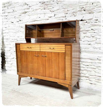 Buffet Vintage Midcentury Lebus Furniture Pieds Compas