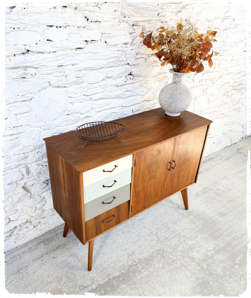 Buffet Vintage Pieds Compas en Teck & Afromosia