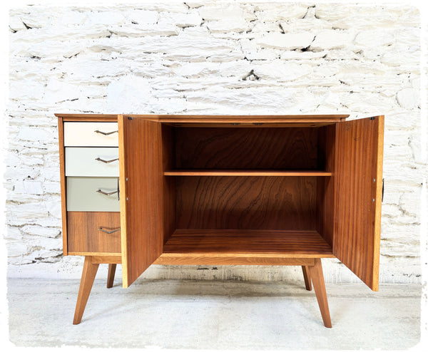 Buffet Vintage Pieds Compas en Teck & Afromosia