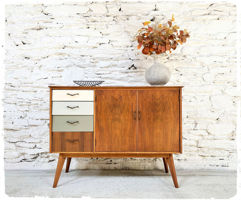 Buffet Vintage Pieds Compas en Teck & Afromosia