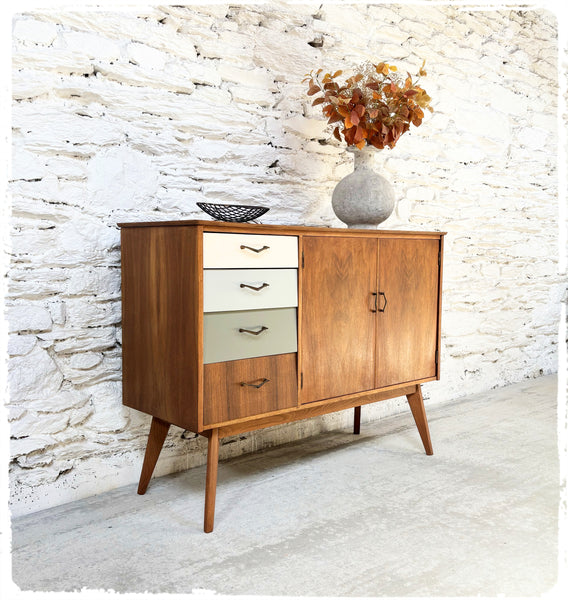 Buffet Vintage Pieds Compas en Teck & Afromosia