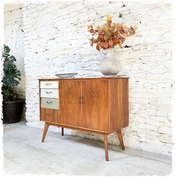 Buffet Vintage Pieds Compas en Teck & Afromosia