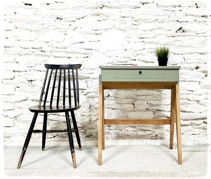 Bureau Pupitre Console Vintage Pieds Compas Revisité