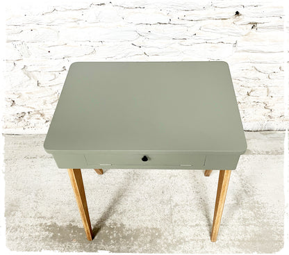 Bureau Pupitre Console Vintage Pieds Compas Revisité