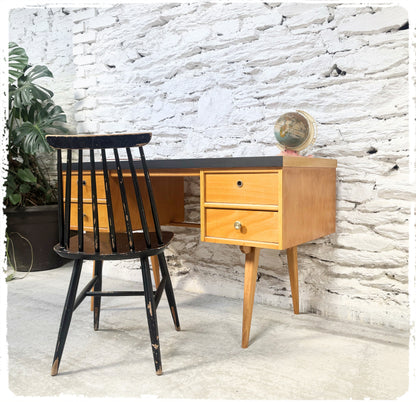 Bureau Vintage Pieds Compas Ekawerk Années 50