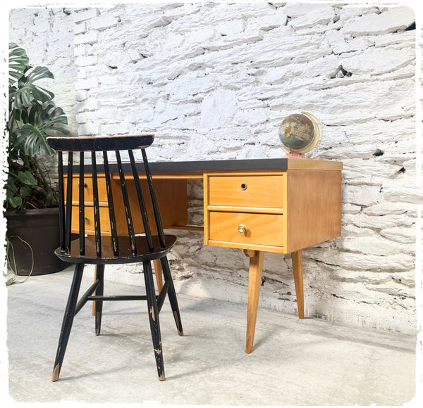 Bureau Vintage Pieds Compas Ekawerk Années 50
