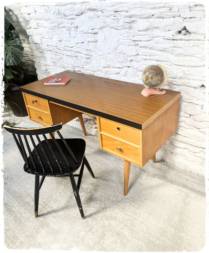 Bureau Vintage Pieds Compas Ekawerk Années 50