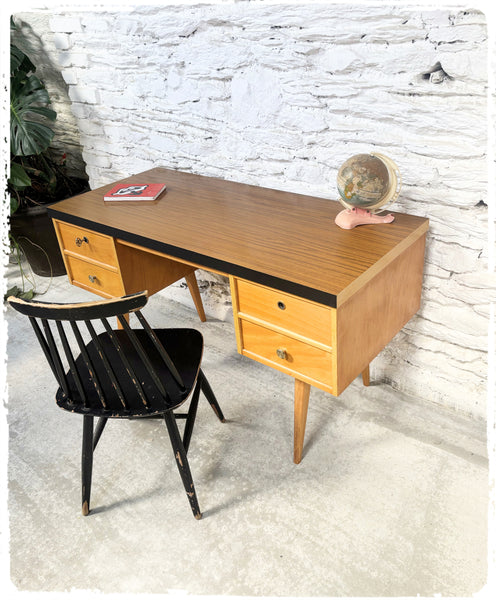 Bureau Vintage Pieds Compas Ekawerk Années 50