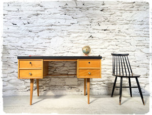 Bureau Vintage Pieds Compas Ekawerk Années 50